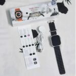 T800 Ultra Series Big 1.9inch Display Smart Watch with Bluetooth Calling, Voice Assistant, Sports Modes, 8 Unique UI Interactions, SpO2, 24/7 Heart Rate Tracking (Black)