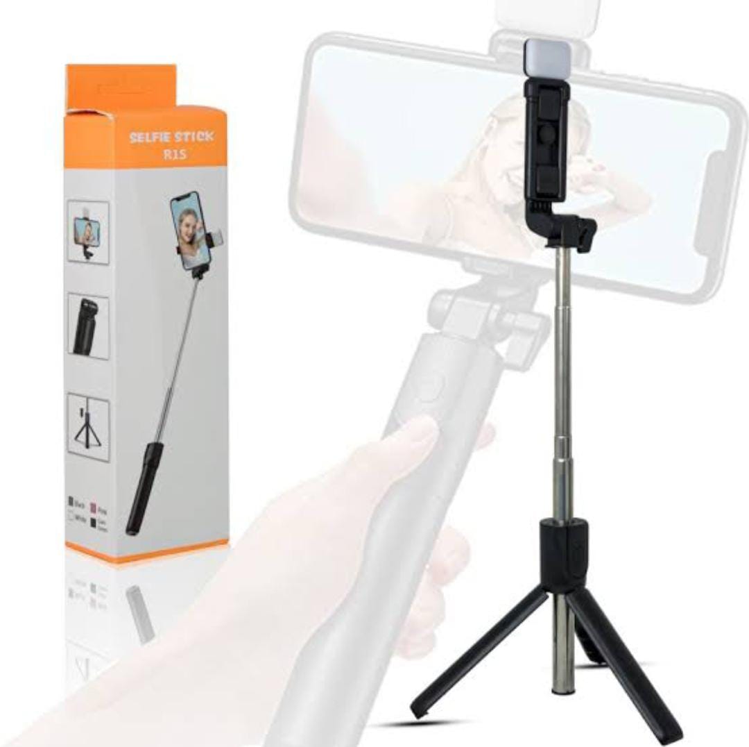 3-in-1 Bluetooth Extendable Selfie Sticks with Tripod Stand with Wireless Remote Compatible with All Phones