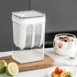 Yogurt & Hung Curd Maker/Fine Mesh Strainer With Lid/Hung Curd Strainer Box/Perfect for Homemade Yogurt/Curd/Cheese & More (1100ml)