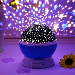 Star Master Galaxy Night Projector Lamp Ceiling Led Light 360 Rotating Colorful Lights Starry Space Projection Home Decoration Amazing Design, Gift for Kids Boy Girl, Plastic, Multicolor